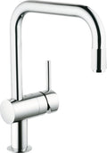 Grohe minta keukenkraan - draaibare u-uitloop - uittrekbare handdouche - chroom - 32067000