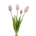 Roberts collection kunstboeket lisa tulpen mix paars 40cm