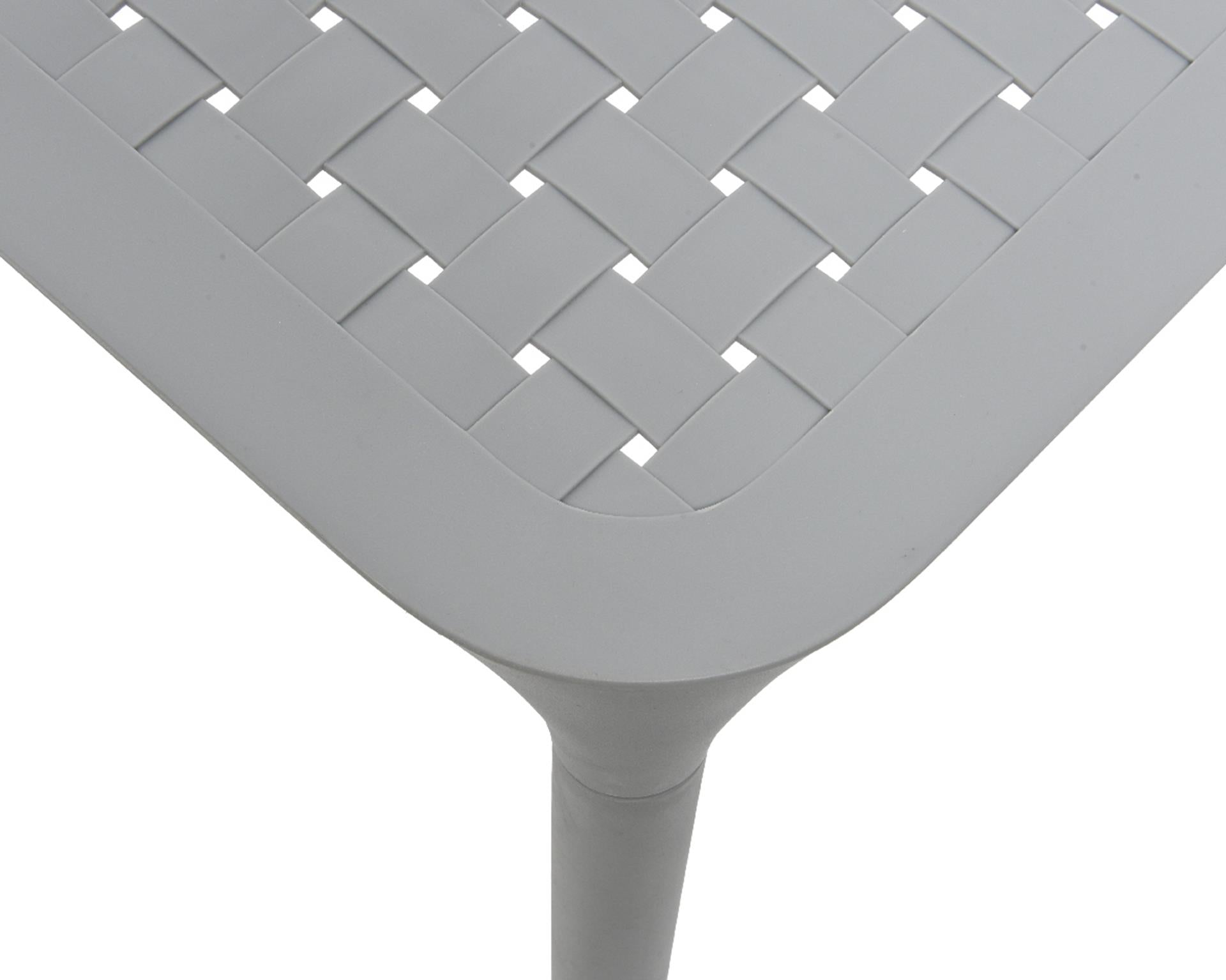 Tafel porto kunststof 65x65x70cm grijs