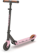 Chillafish kinderstep jongen en meisje vanaf 5 jaar met voetrem - licht roze - step met verstelbaar stuur - opvouwbaar en lichtgewicht met abec-5 wielen - model flexxi
