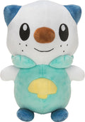 Pokémon knuffel oshawott junior 20 cm pluche groen wit