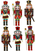 Creativ company 3d stickers - notenkraker - zelfklevende stickers - gelaagde scrapbooking stickers - knutselstickers voor kerst decoratie - creatieve plakstickers - 75mm - 6 stuks