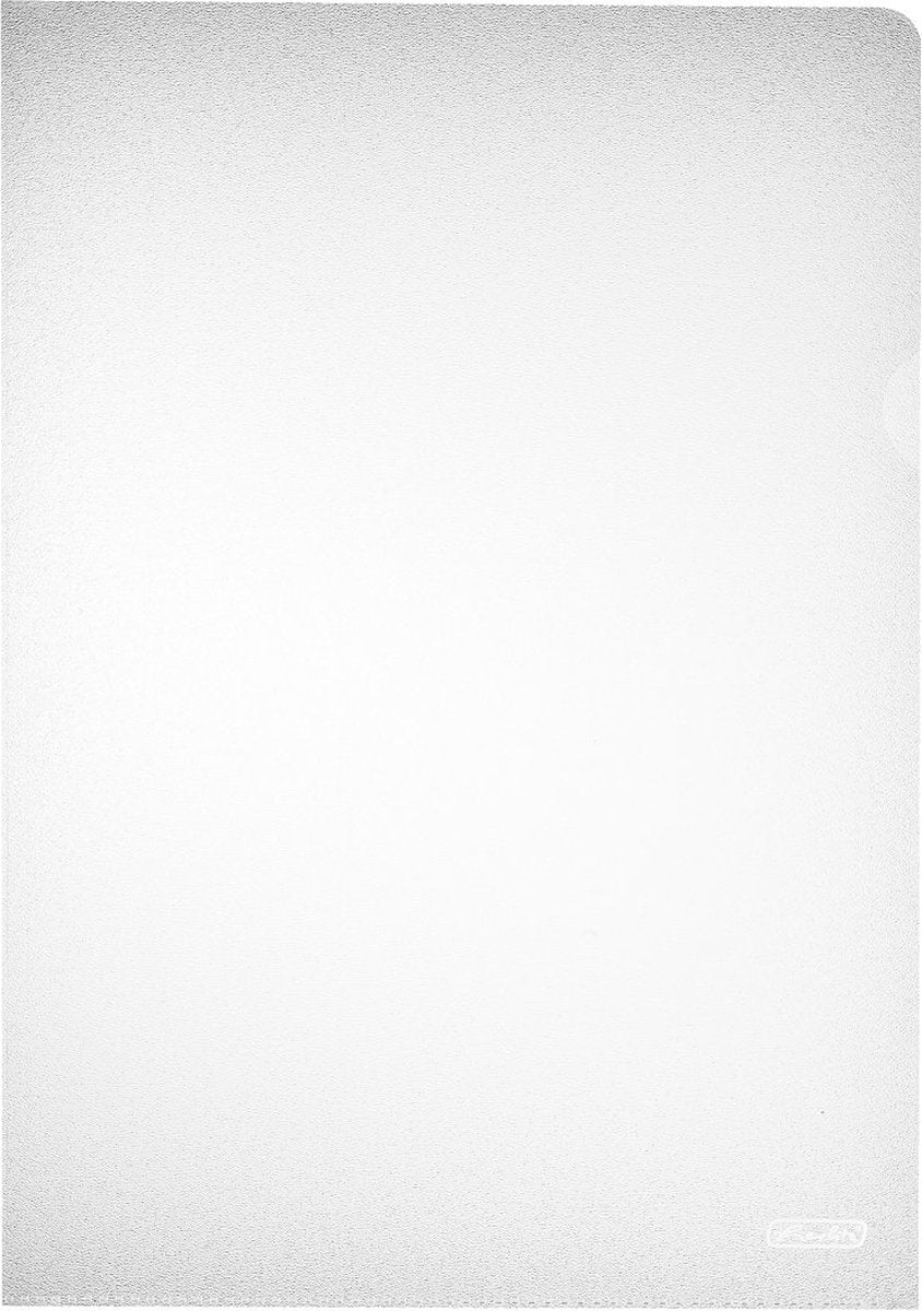Herlitz transparante hoes - din a4 - pp 0,09 mm - 100st.