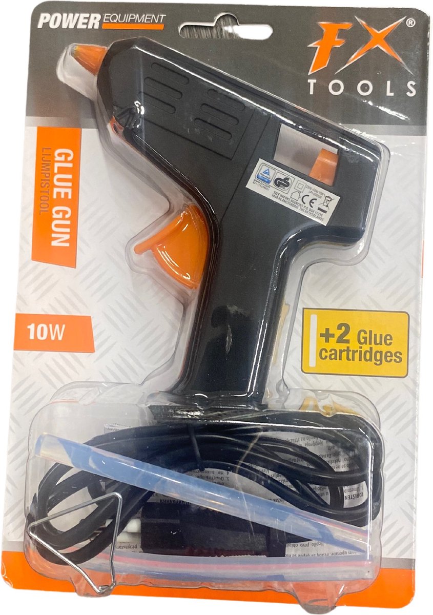 Koopman lijmpistool zwart 10 watt - compacte lijmpistool voor knutselen en reparatie.