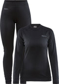 Craft core dry baselayer thermoset dames - zwart - maat l