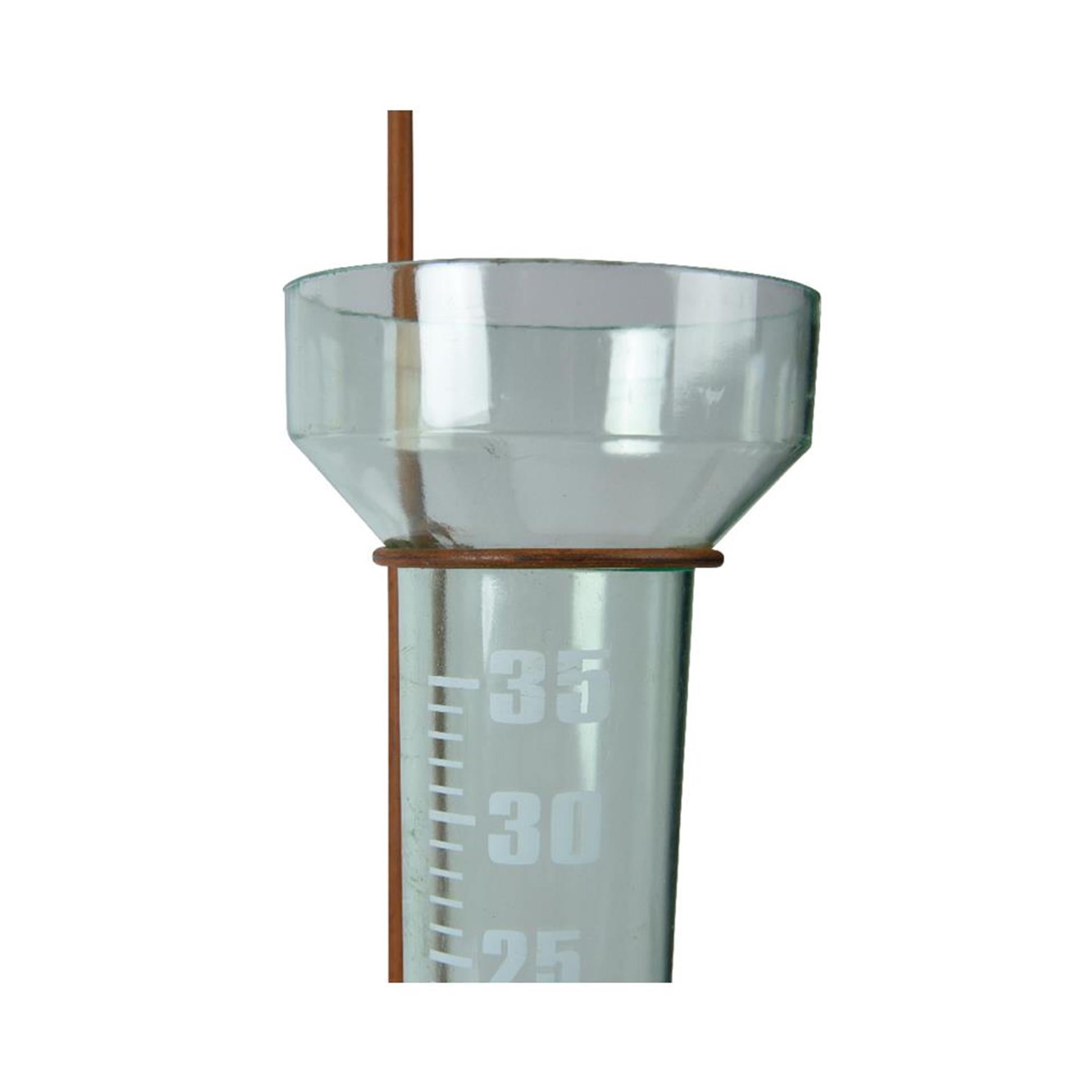 Decoris regenmeter vlinder van 22x9x83cm roest kleur