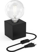 Calex tafellamp vierkant - industrieel - e27 fitting - zwart - excl. lichtbron