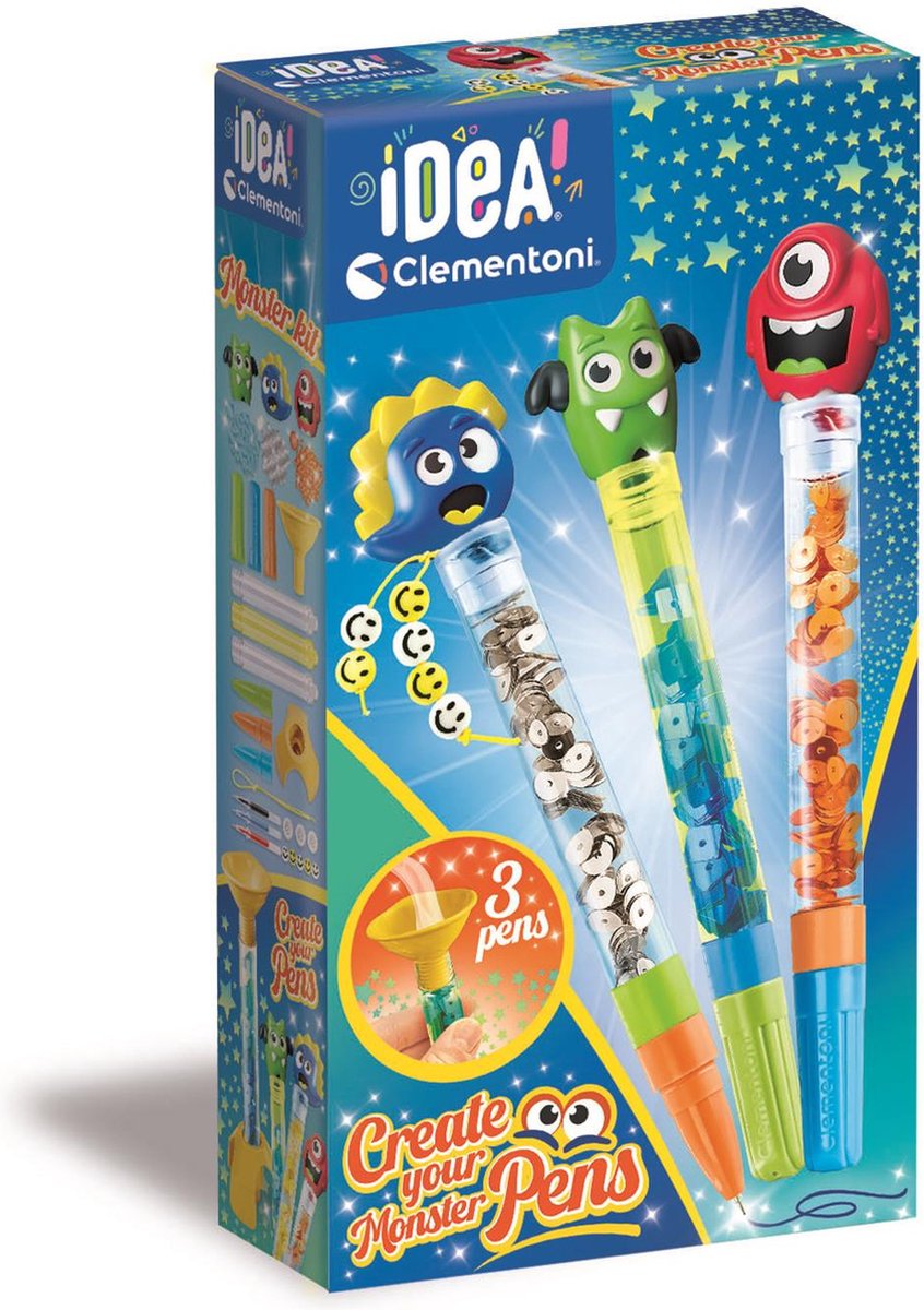 Clementonis Idee: Bau dir dein eigenes Stiftmonster!