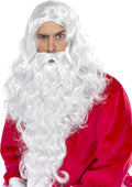 Vegaoo kerstmanpruik en -baard voor volwassenen - verkleedattribuut - one size