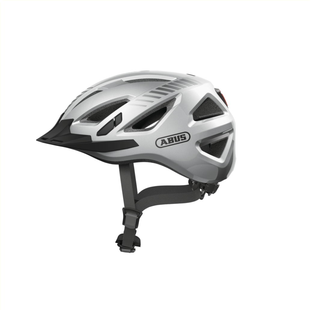 Abus Urban-I 3.0 Helm, Größe M (52–58 cm), Silber