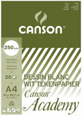 Canson tekenblok academy formaat 21 x 297 cm (a4)
