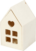 Kreatives Holzhaus mit Schublade, 10,8 cm