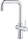 Grohe red 3 in 1 kokendwaterkraan - u-uitloop - 7l boiler - met mengventiel – chroom