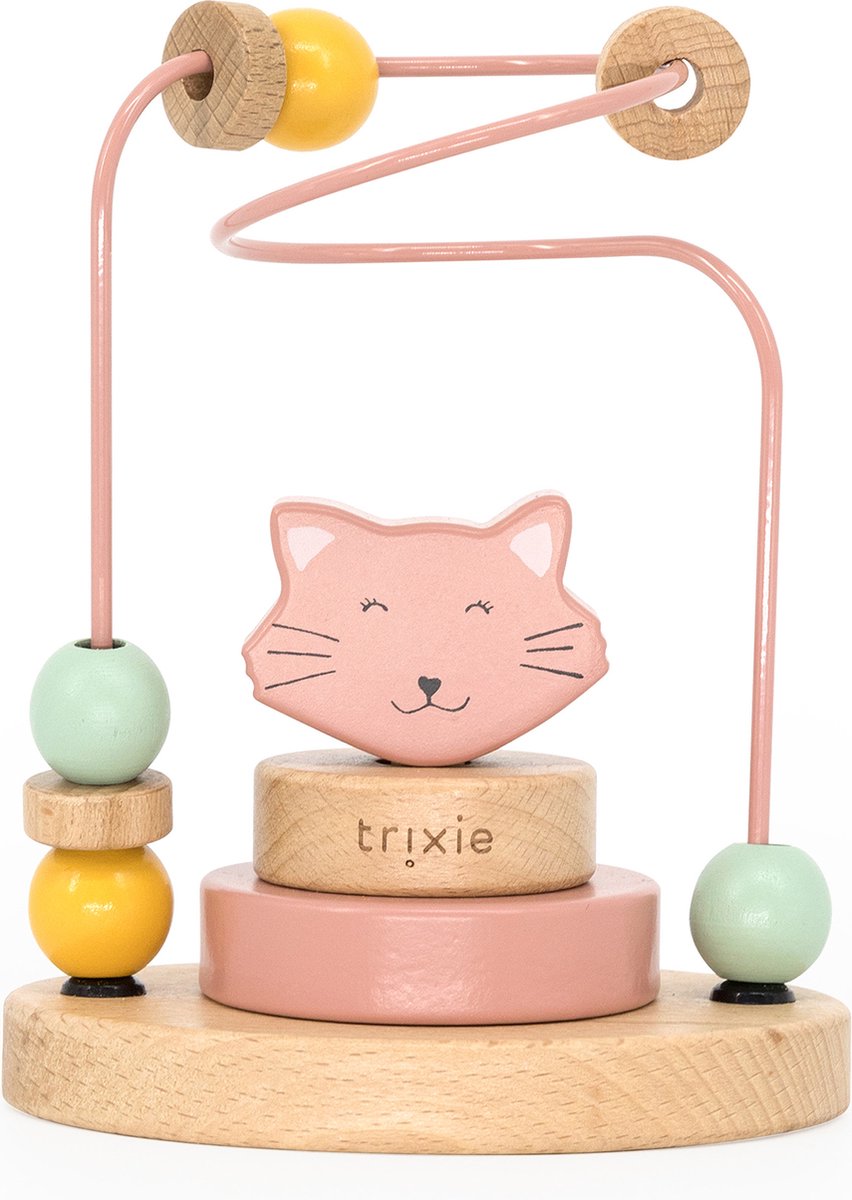 Trixie Motorikspirale aus Holz - Frau Katze