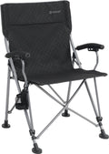 Outwell campo xl campingstoel vouwstoel zwart 97 x 67 x 67 cm