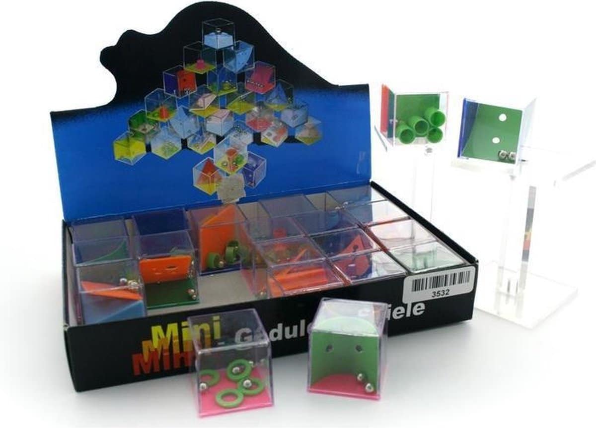 Bongers Toys Geduldsspiele 4x4x4 cm 12 verschiedene
