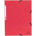 3-flap elastomappen a4 rood
