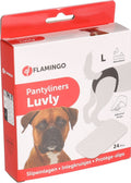 Flamingo inlegkruisje hond – loopsheidbroekje hond – luvly wit l – 24 stuks – voor loopsheid comfort l