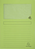 Exacompta 16x forever pak van 25 venstermappen 120g m2 - 22x31cm voor a4 - grasgroen - 50253e