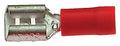 Kabelverriegelungsstecker, halbisoliert, weiß, 6,3 x 0,8, rot (100 Stück)