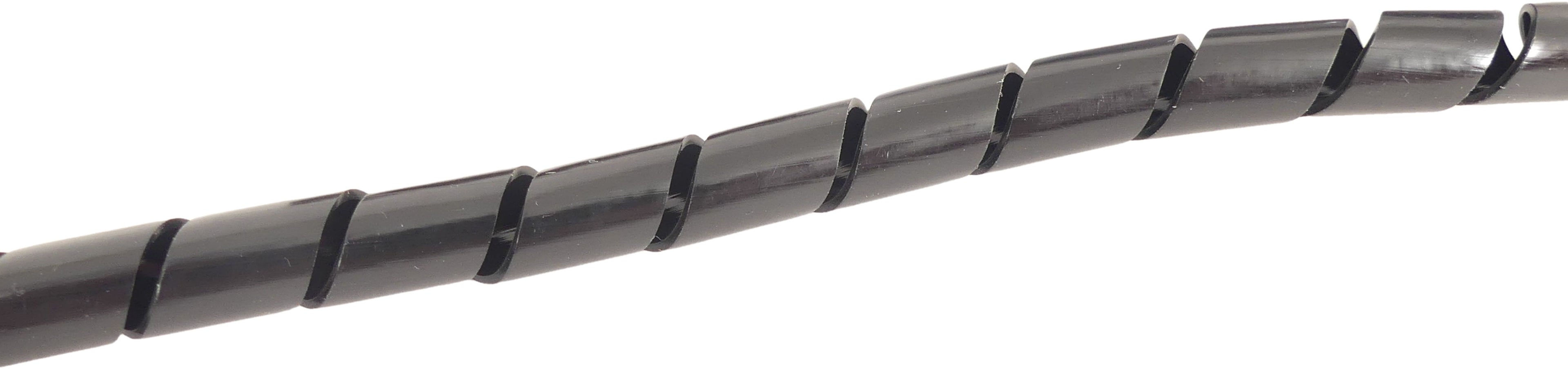 Kabelschutzspirale – 8 mm, 10 m – Schwarz