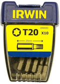 Irwin bits torx tx20 - 1 4” 25mm, 10 stuks - 10504353