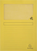 Exacompta 16x forever pak van 25 venstermappen 120g m2 - 22x31cm voor a4 - geel - 50259e