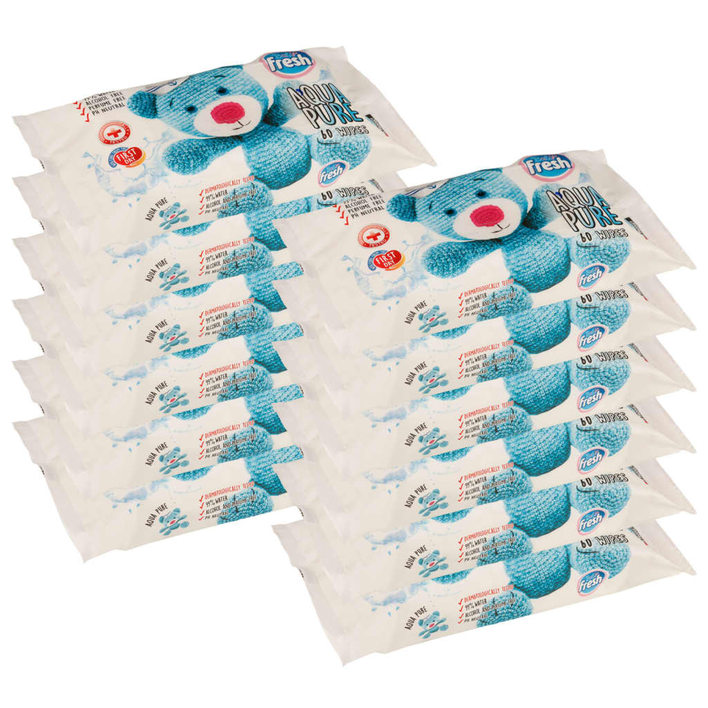 VidaXL Baby-Feuchttücher, 12 Packungen, 720 Tücher
