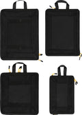 Abbey camp packing cubes compressie - set van 4 - rpet - frankfurt-004 - zwart