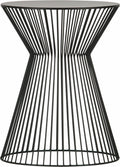 Woood suus bijzettafel - metaal - zwart - 46x ø35