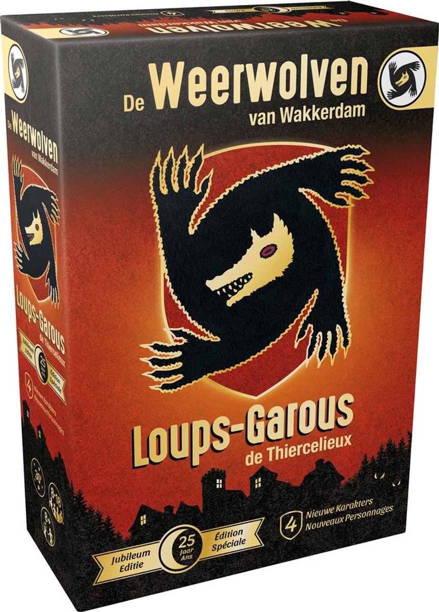 Zygomatic board game studio de weerwolven van wakkerdam 25 jaar - kaartspel - jubileumeditie - list bedrog.