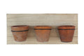 Hbx natural living plantenschap hout met 3 potten