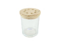 Hbx natural living vaas met schikdeksel ø9,2xh7,5cm helder