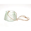 Hbx natural living hangende windlicht lines ø11xh15cm groen