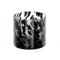 Hbx natural living theelichthouder panterglas ø8xh8cm grijs