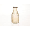 Hbx natural living vaas meridian ø7,5xh16,5cm geel