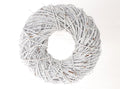 Hbx natural living krans twister dia 35cm white wash