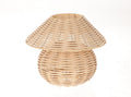 Hbx natural living lantaarn riet in lampvorm 26,5x22cm