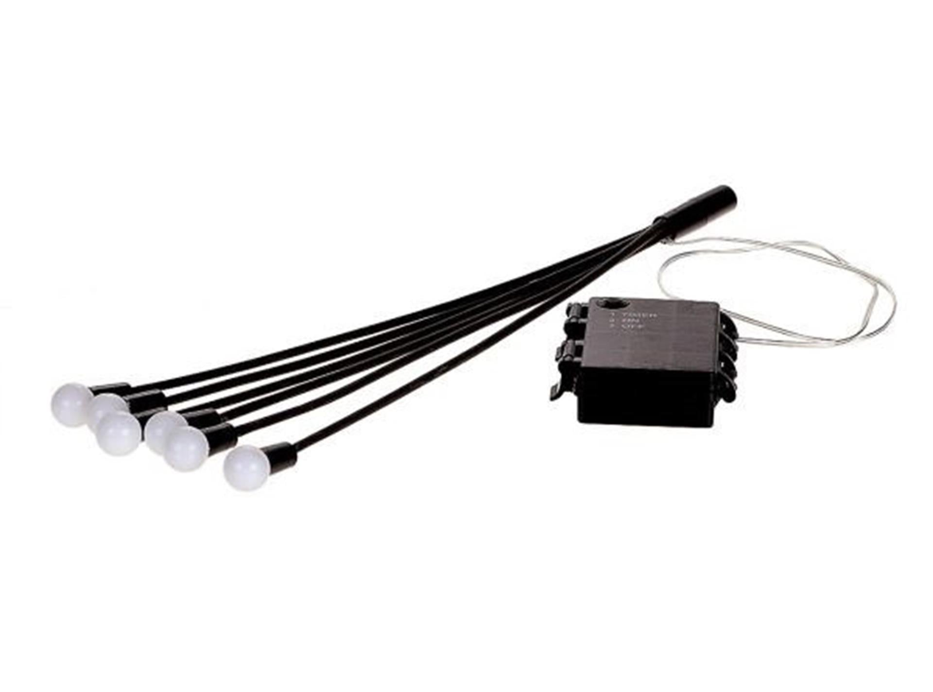Hbx natural living kerstverlichting buigzaam led firefly op stok- 2 bundels verlichting
