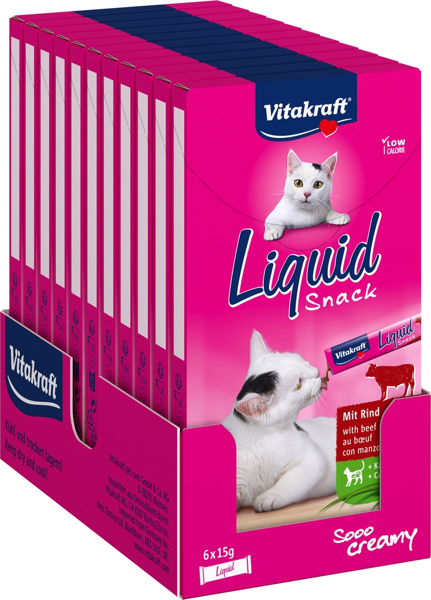 Vitakraft Katzen-Flüssigsnack Rindfleisch-Inulin