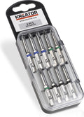 Kreator - accessories - krt064500 - cr-v bit set - pz ph sl - 9 st.