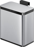 Eko - puro s food waste caddy 7 liter - stainless steel plastic - matrvs, zwart - prullenbak