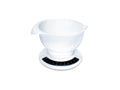 Soehnle 65054 Culina Pro Analoge Küchenwaage mit 2,5-Liter-Rührschüssel, Weiß