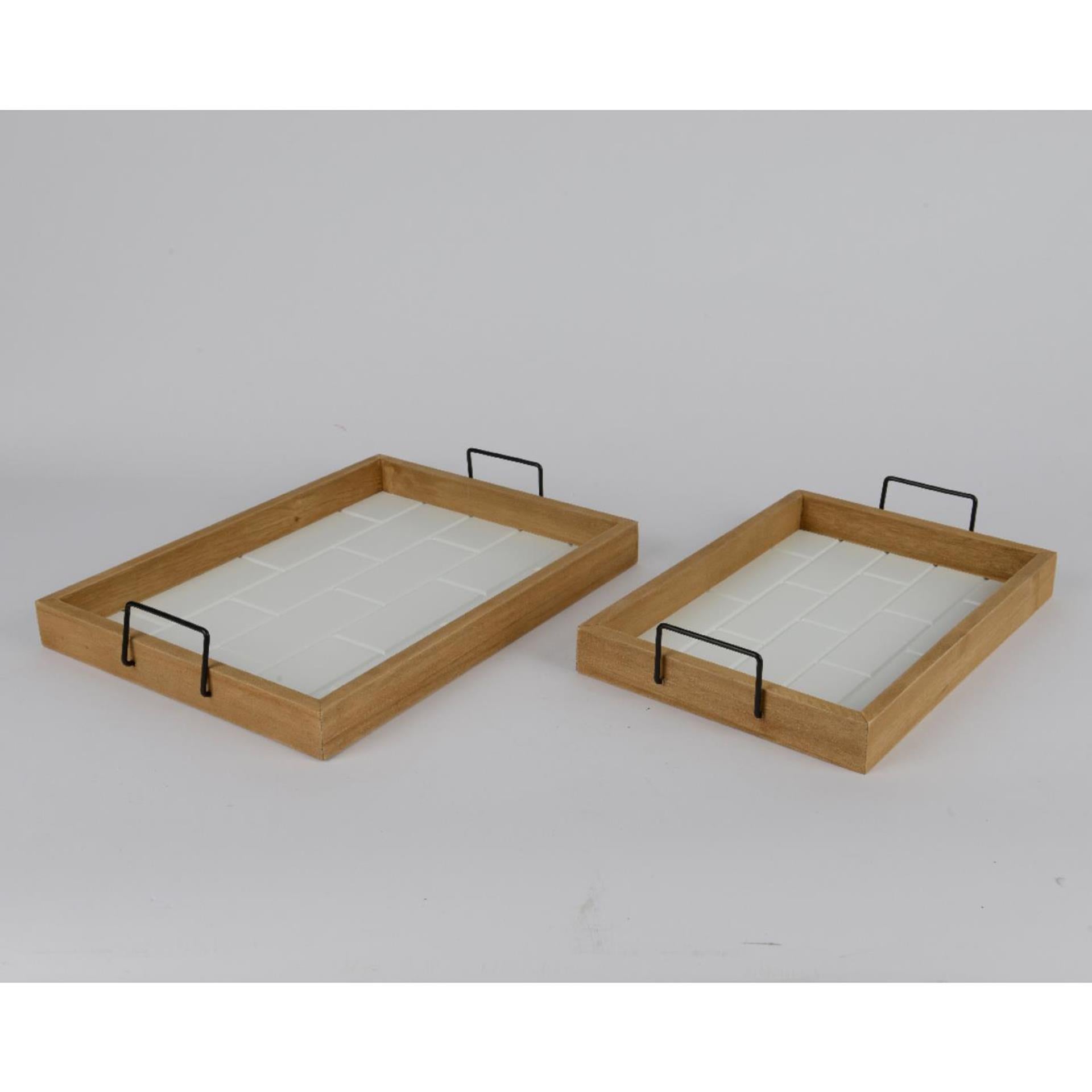 Decoris dienbladset 2-delig paulowniahout