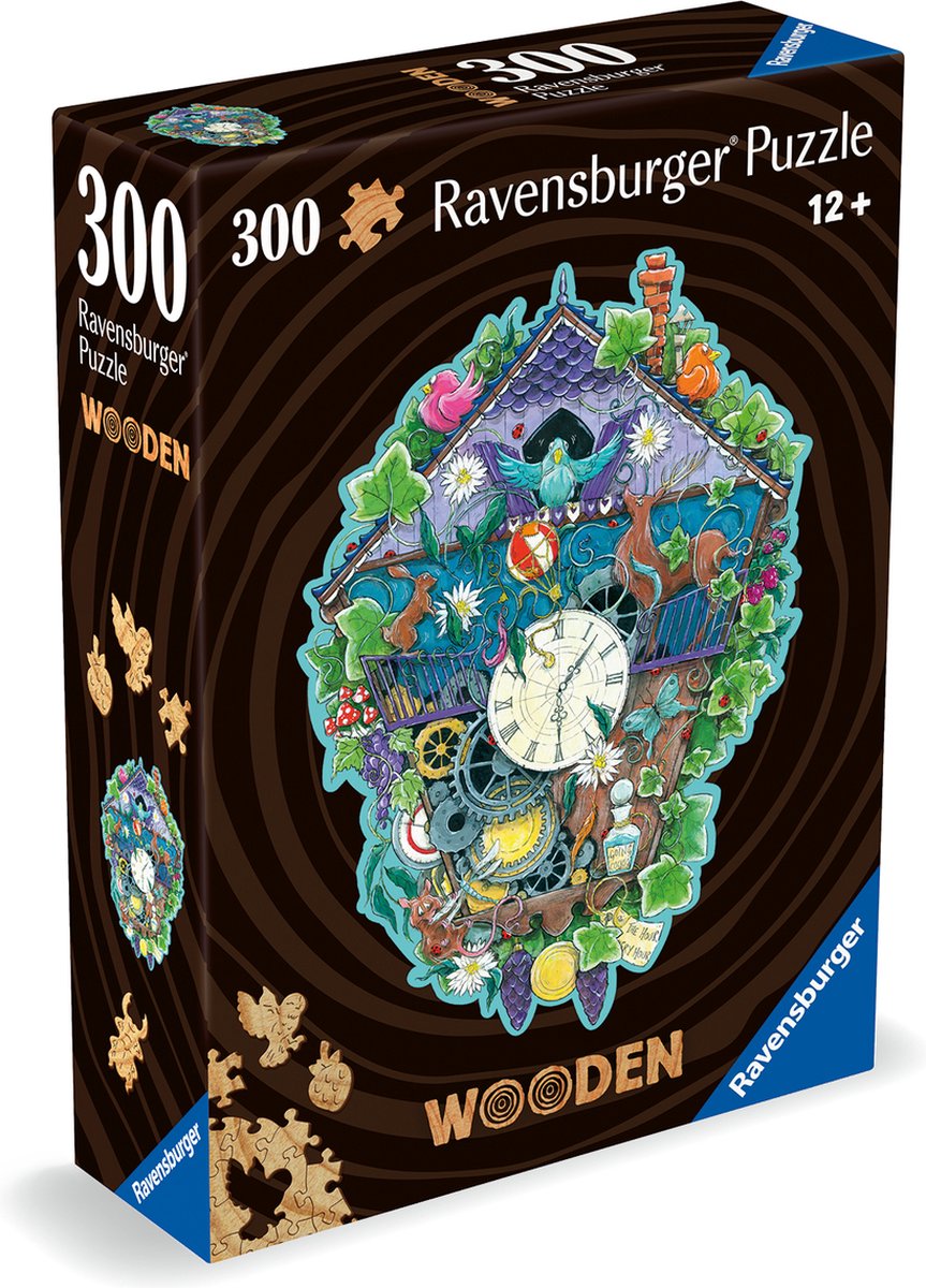 Ravensburger Houten Legepuzzel Kuckucksuhr, 300.