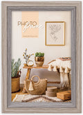 Zep - houten fotolijst zara a in bruin grijs voor foto 20x25 cm - vz681a