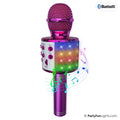 Partyfun lights karaoke mic party speaker roze