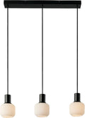 Nordlux milford mini-hanglamp-3 rail-e14-opaal glas zwart