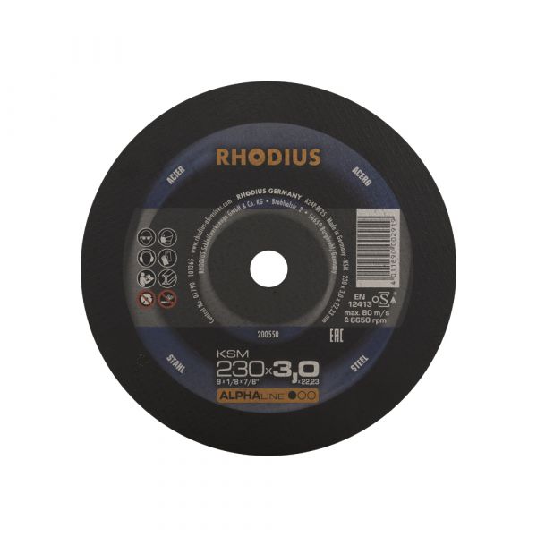 Rhodius doorslijpschijf ksm 230mm alphaline