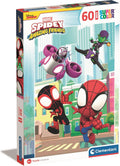 Clementoni - puzzel - 60 maxi stukjes - marvel spidey en zijn geweldige vrienden - kinderpuzzel - vanaf 4 jaar